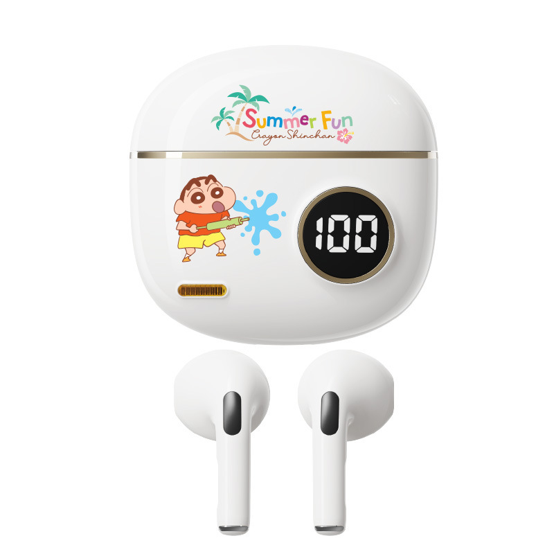 クレヨンしんちゃん S190 ワイヤレスBluetoothイヤホン ノイズキャンセリング 音楽鑑賞 シンちゃん漫画 インイヤー型 超長持ちバッテリーイヤホン|undefined
