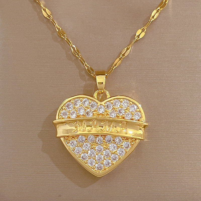 Elegante halsketting van titaniumstaal voor bruiloft en feest_voghion.com
