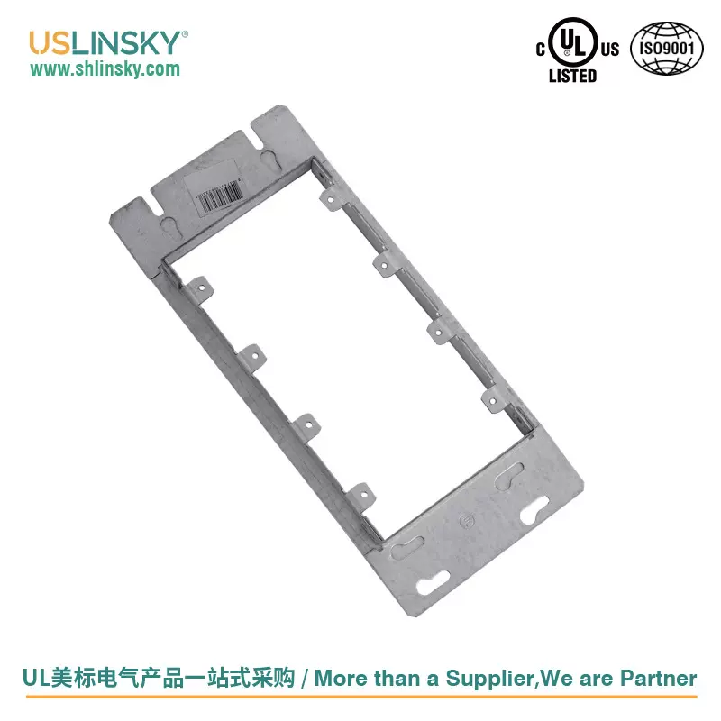 uslinsky灵天金属多联接线盒设备盖板凸起3/4"镀锌金属面板LT823
