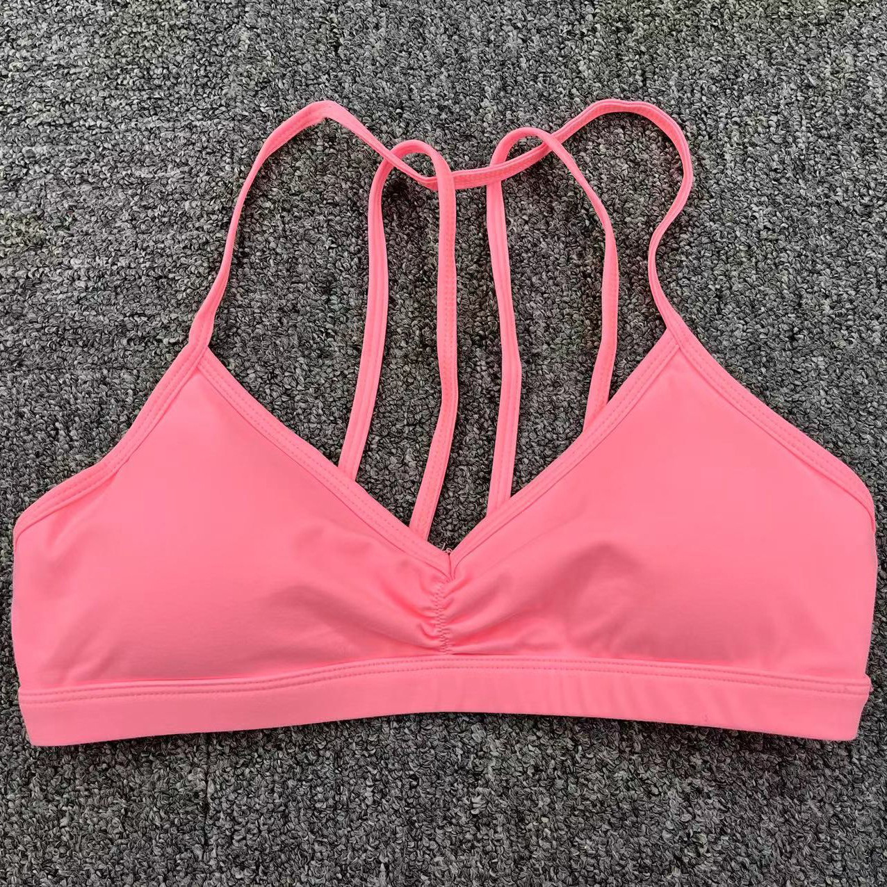 59g Weight Sleeveless Sleeve Length Nylon Fabric Type Short Top Length Halter Crisscross Tank Tops Type Gym, Yoga Occasion Halter Neck Neckline Solid Color Pattern Sports Style Sports Solid Color Nylon Halter Neck Active Tops Halter Crisscross Tank 14