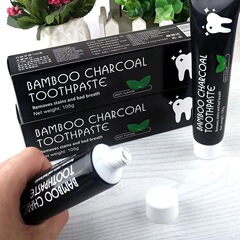 ネットレッドの震え音bamboo活性炭竹炭黒膏体ヤシの殻歯磨き粉フレッシュな口ぶり歯汚れ除去スケール
