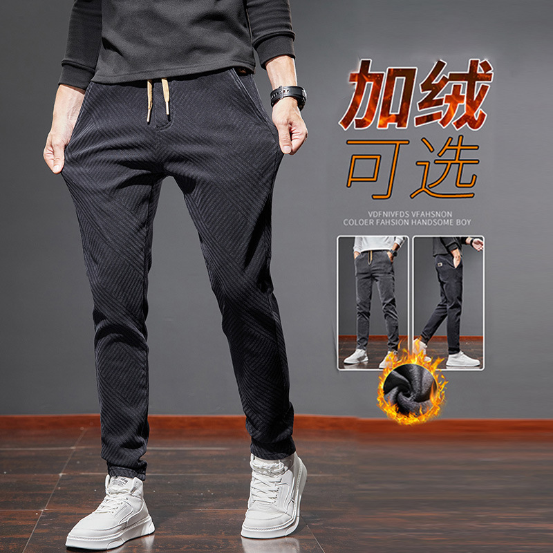 2023冬季加绒加厚中国元素休闲裤男WINTER PANTS MEN