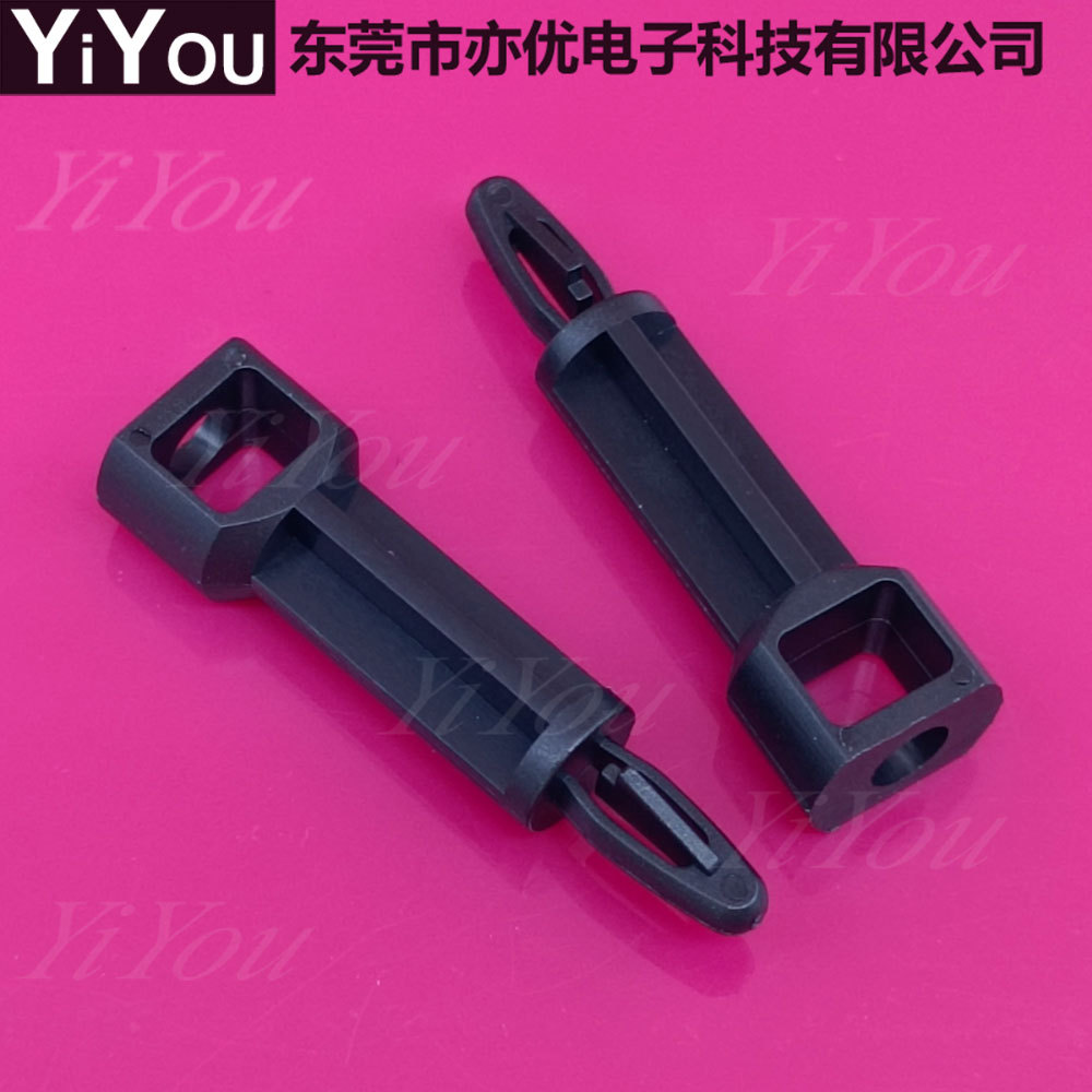 25.4mm黑色尼龙隔离柱 锁扣式电路板间隔支撑柱