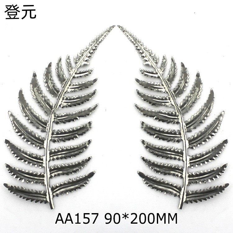 厂家直销DY厥叶成对简约风格金属质品金属工艺品铁皮冲压树叶配件