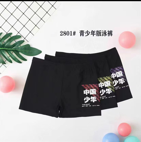 Summer New Kids Swim Trunks Boy Swimwear for Big Kids Beach Boys Swim Trunks Swim Gear