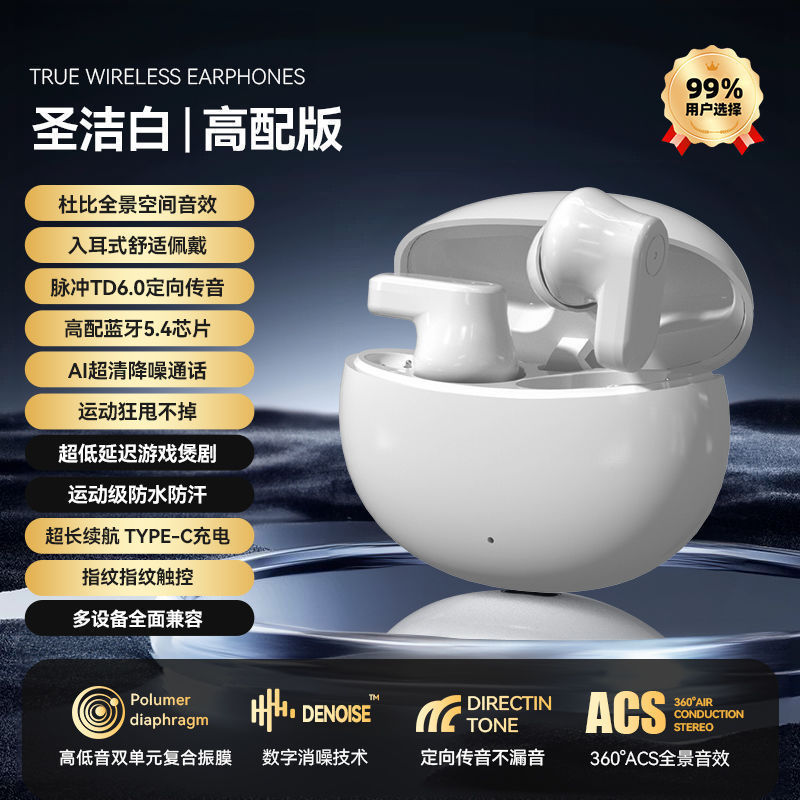 跨境2025新款J16半入耳式真无线蓝牙耳机运动超长续航降噪音质好|undefined