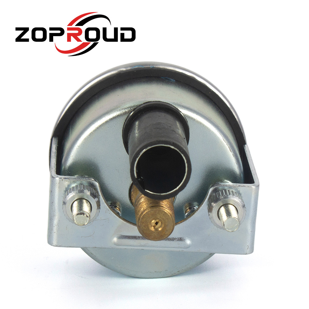 52mm direct-sensing mechanical oil pressure gauge 150Psi/10bar dual scale for engineering vehicles and tractors