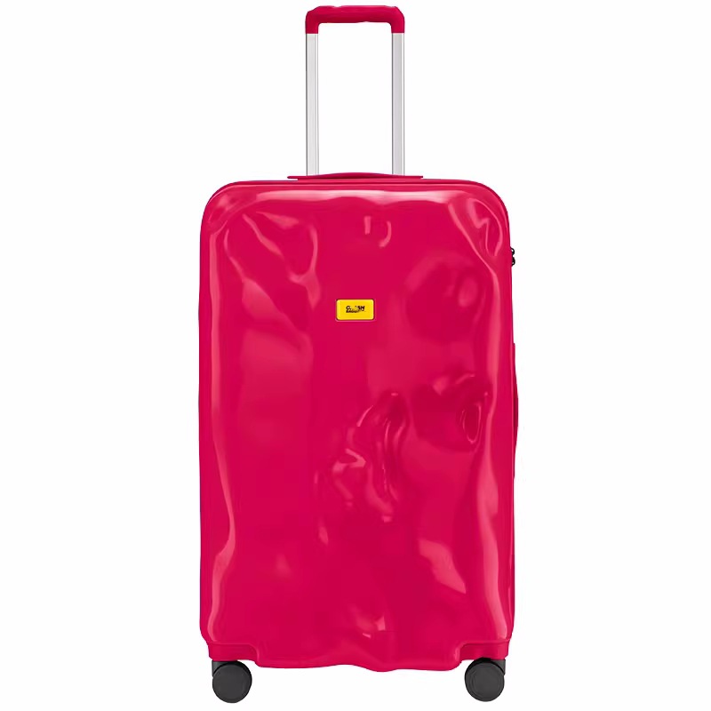 クラッシュ耐性のある箱、凹凸のある隕石痕のあるスーツケース、耐久性のあるジッパー付きPCローダースーツケース、スポーツトラベルスーツケース、機内持ち込みスーツケース