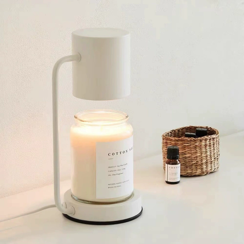 Ароматная лампа с ландышем в стиле ретро, ​​безопасная восковая лампа, ароматерапевтическая свеча с таймером, настольная лампа, атмосфера спальни, свеча, нагревательная лампа, завод