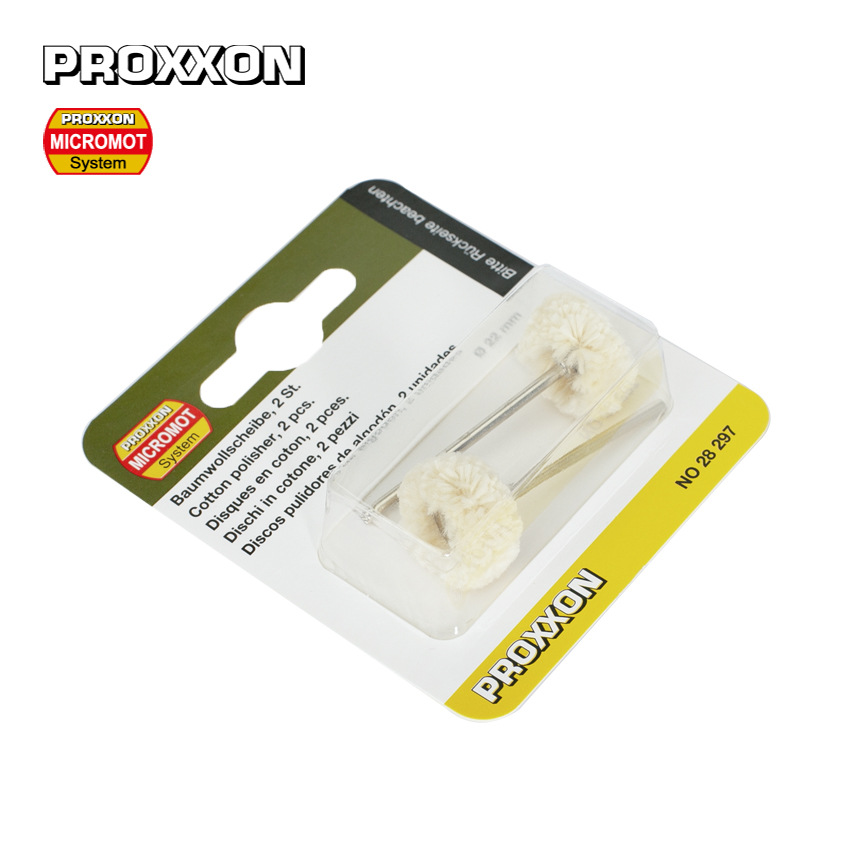 [28297]德国普洛克森PROXXON,抛光棉,直径22mm,2支装.,