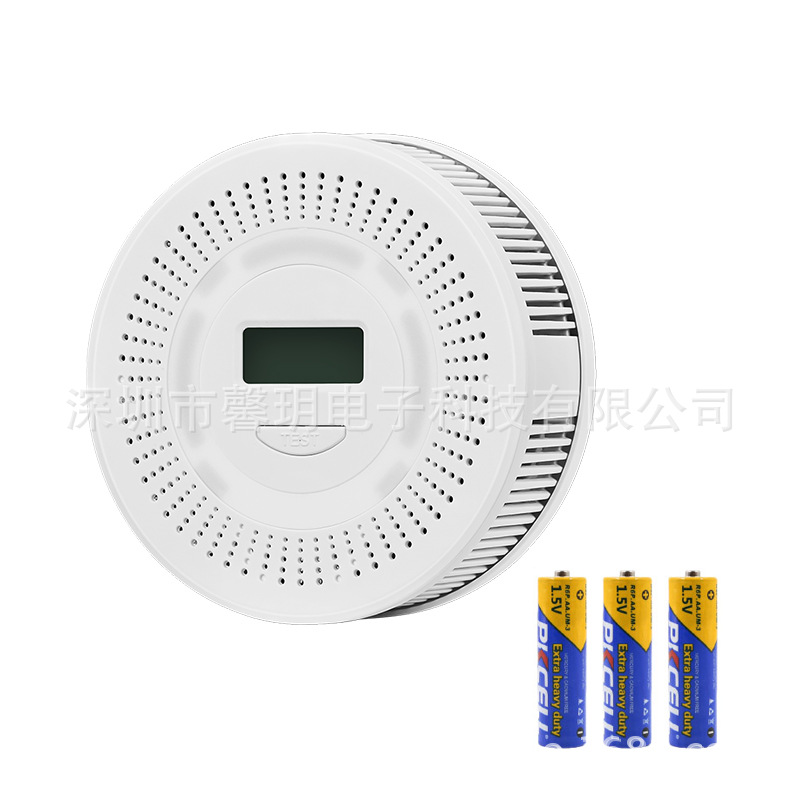 Nueva estación independiente Amazon transfronterizo e-commerce CO detector de humo 2-en-1 de detección de alarma