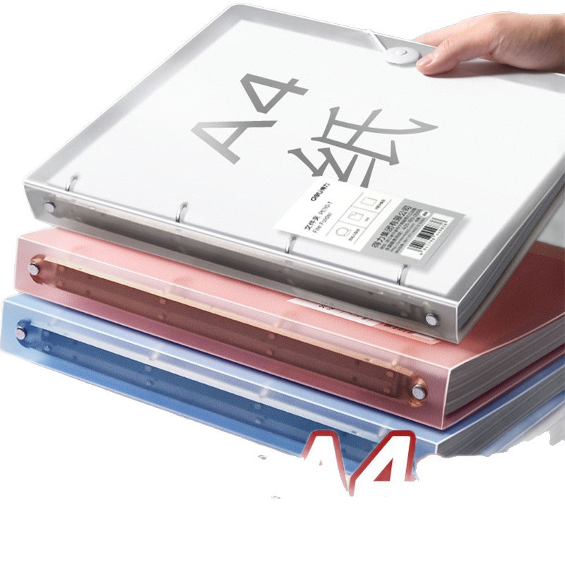 Cuatro agujeros a4 carpeta de agujeros perforados carpeta de agujeros transparentes carpeta de agujeros