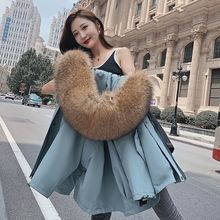 獭兔毛短款派克服女2025海宁新款真毛内胆外衣可拆卸时尚小个子冬