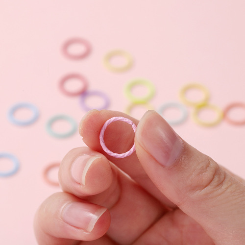 Cross-border hot selling colorful embossed ring open ring ring paint single ring connecting ring diy handmade basic accessories