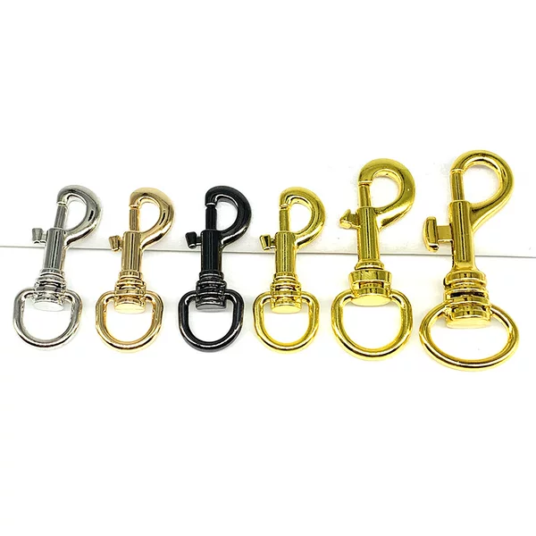 In stock wholesale hanging plating quality hardware luggage accessories key hook buckle pet rope buckle bag shoulder strap dog buckle women's bag