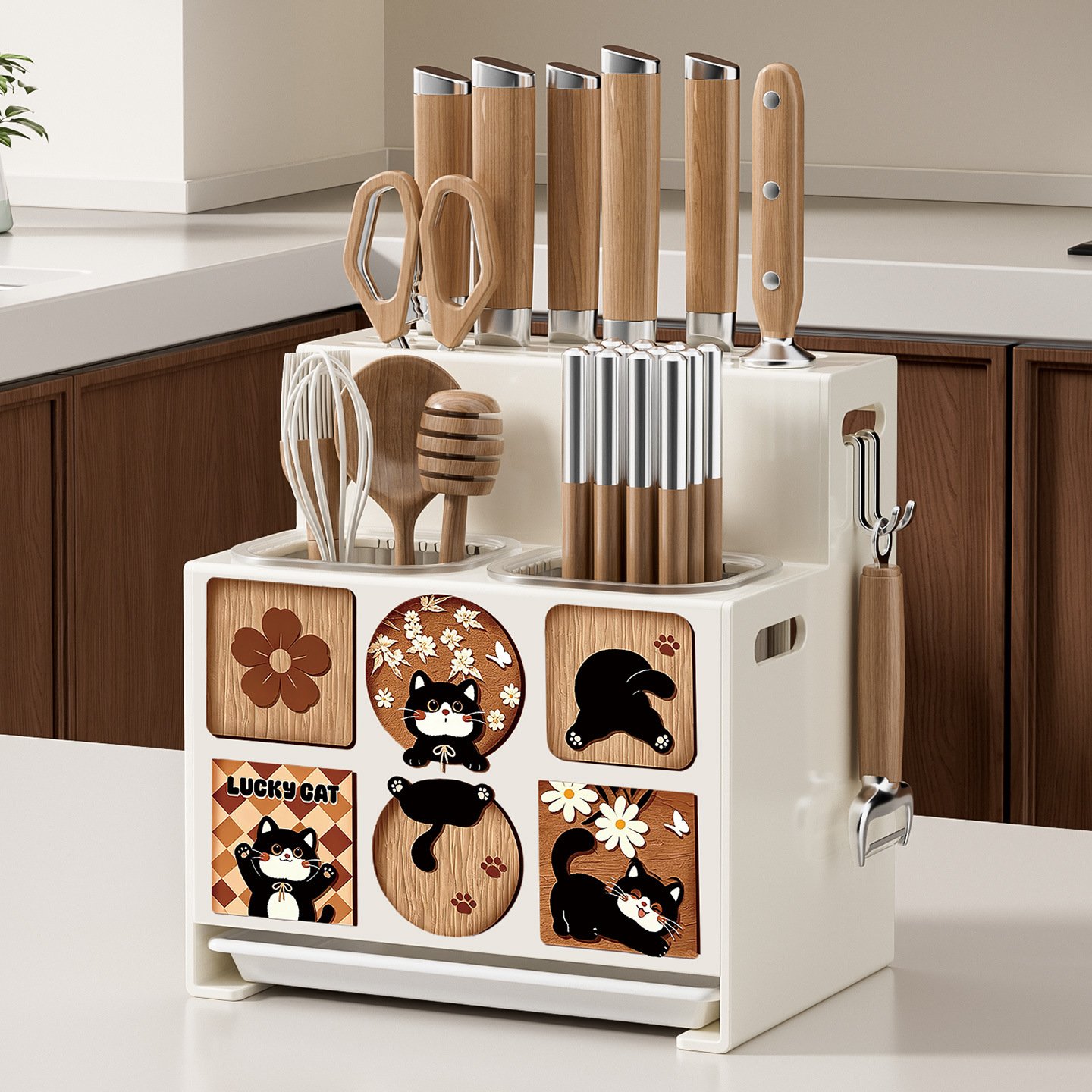 Knife rack storage rack kitchen multi-functional 2026 new countertop…