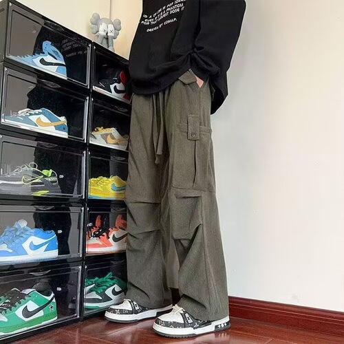 Origin Versatile Style 300g Heavy-Duty LED Casual Pants Trendy Harajuku Artistic Simple New Arrival Fashion