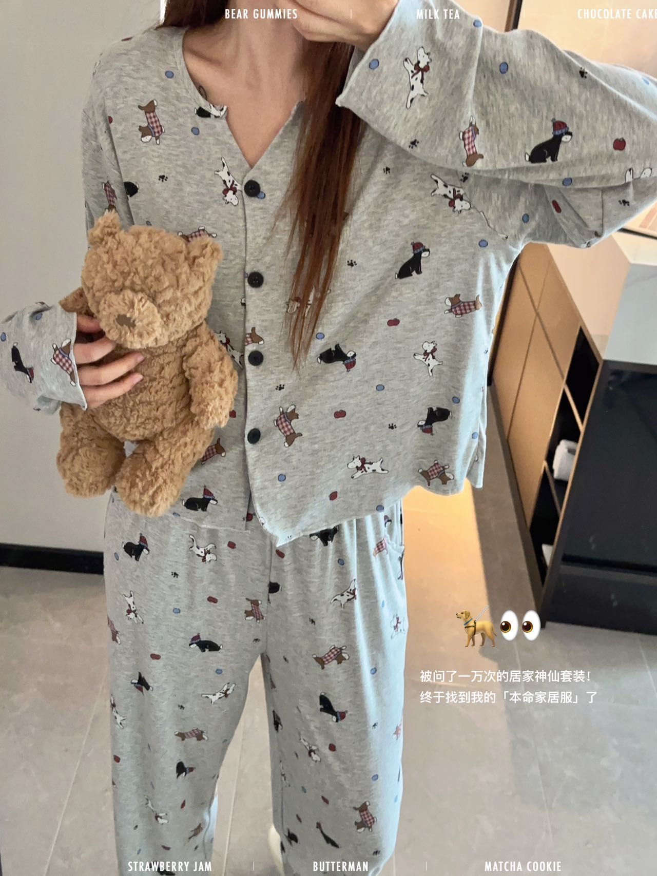 Pijamas al por mayor transfronterizos primavera y otoño nudos de seda de hielo hilo de moda cardigan de manga larga pantalones largos set de ropa para el hogar