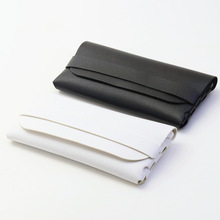 现货多款眼镜盒EVA拉链盒便携式折叠包眼镜皮盒 磨砂透明老花镜盒