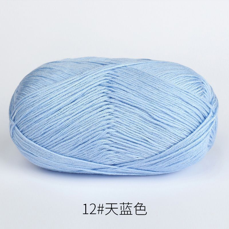 12 스카이블루*32S*라이트 러쉬*6*코튼 클리어