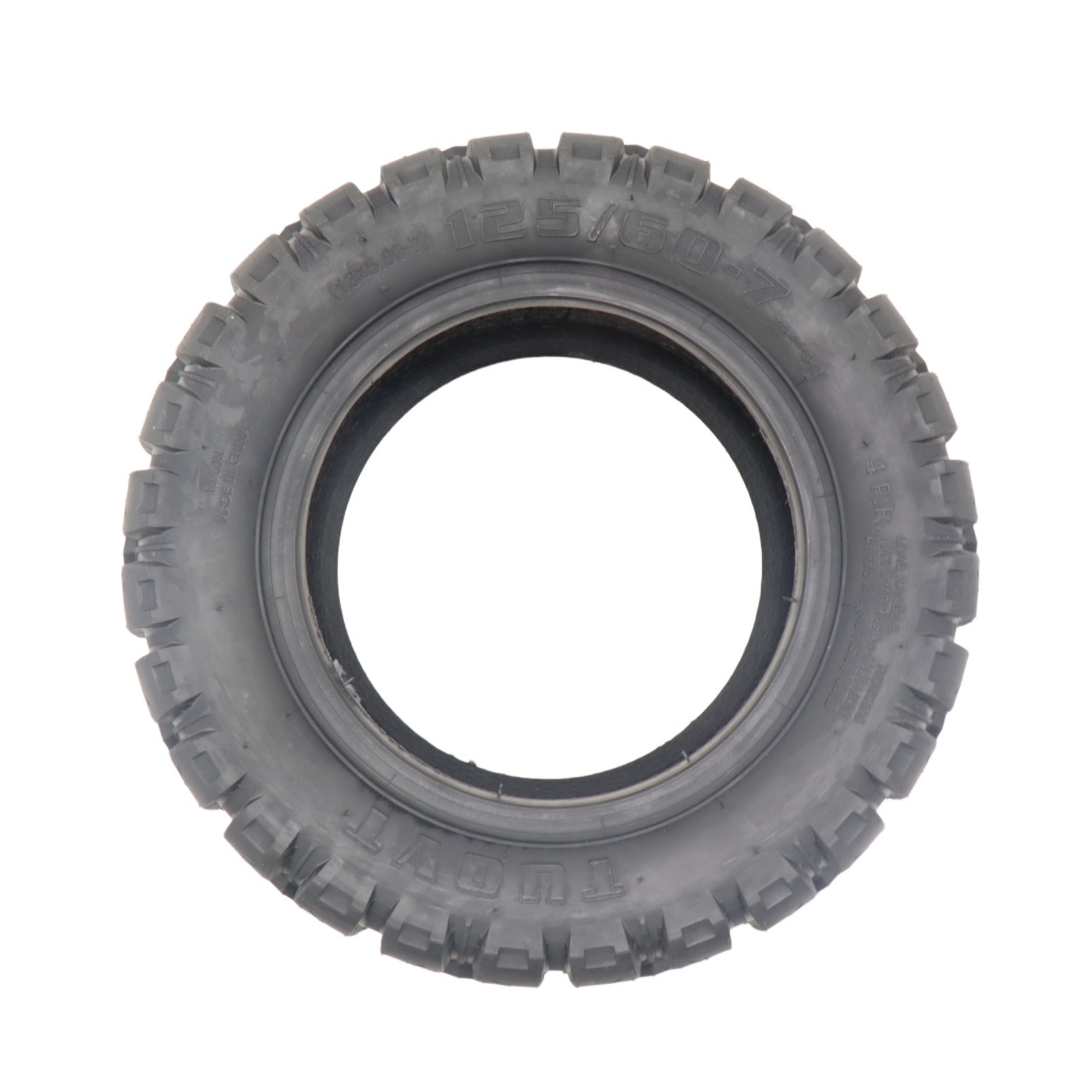 13inch Electric Vehicle Scooter Scooter Tire 125/60-7 Vacuum Tire Tuovt Wear-Resistant Tire