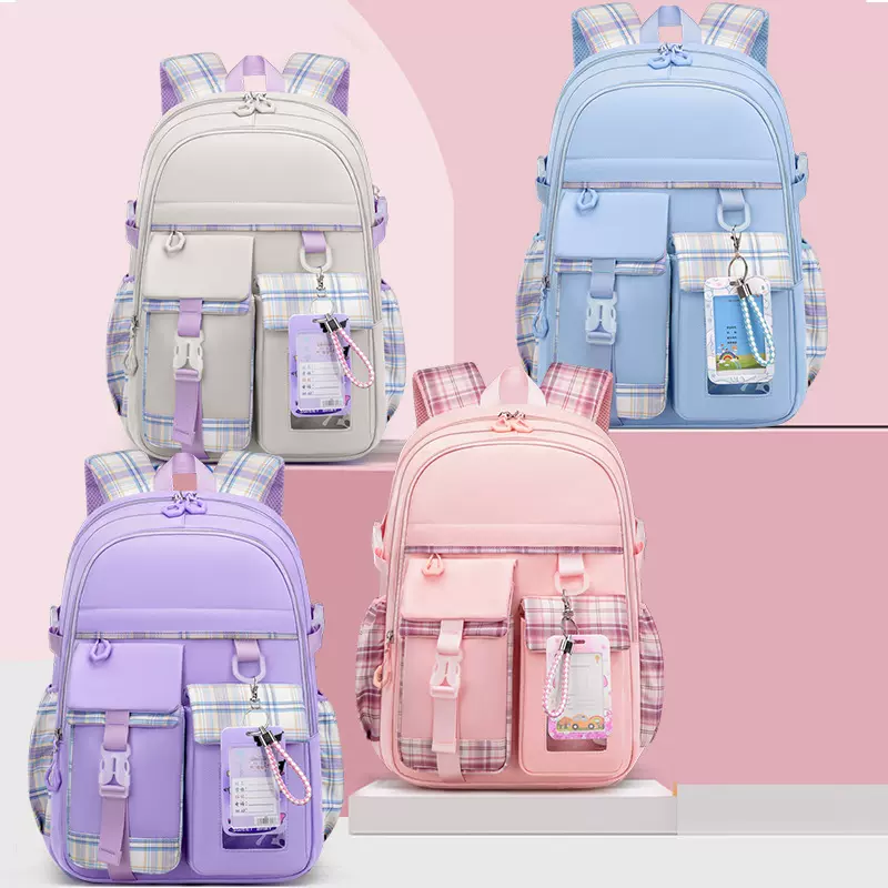 新款书包批发女生小学生四五女童三到六减负一年级女孩超轻便儿童