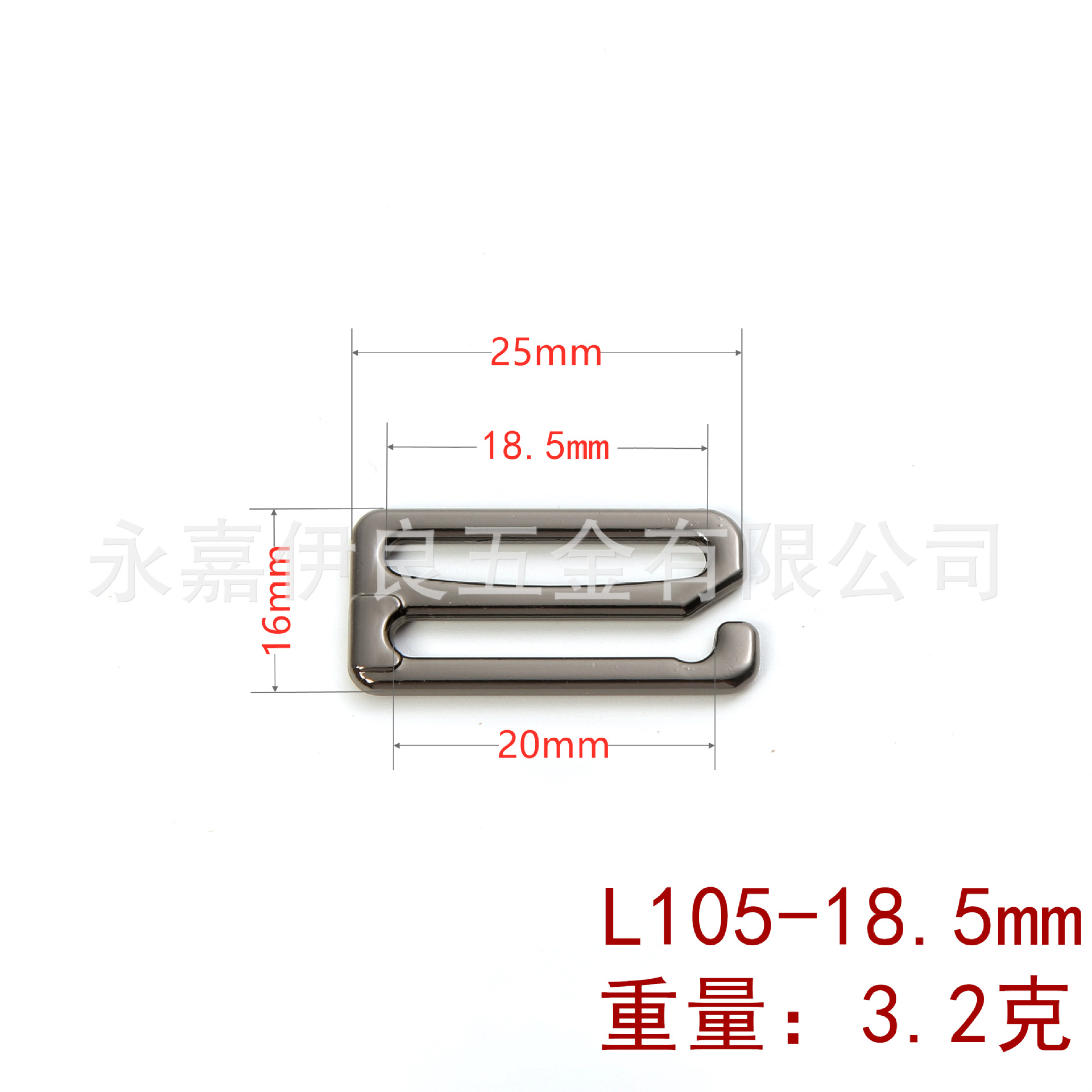 Cinturón elástico de aleación de zinc en stock, gancho de nueve caracteres, mochila, accesorios de hebilla de nueve caracteres, colgantes de maletas, ajuste de gancho de hebilla