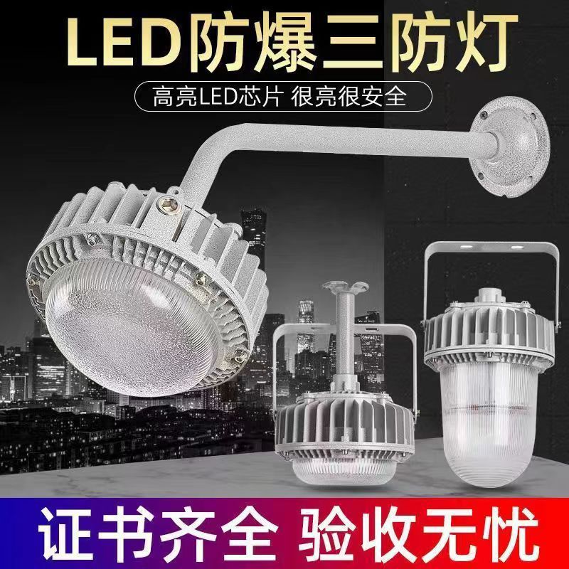 led防爆灯吸顶灯 加油站仓库车间厂房走廊防腐防尘防水正品照明灯