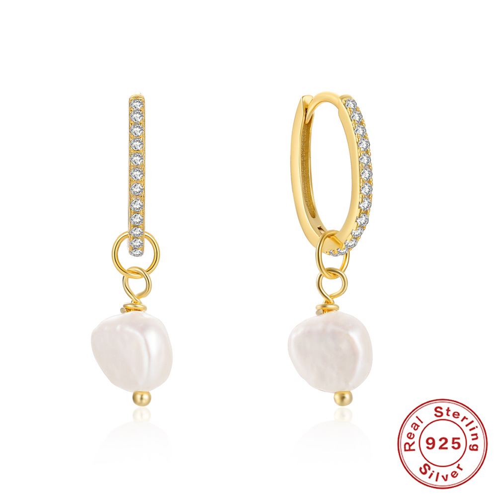 1g Weight 925 Sterling Silver Ear Needle Material 18K Gold Plated Plating Material Drop Earrings Classification 1 Pair Quantity Date, Tea Party Occasion 925 Sterling Silver Material Geometric Pattern All Seasons Season Women's Gender Elegant, Simple Style Style 1 Pair 18K Gold Plated 925 Sterling Silver 925 Sterling Silver Earrings Geometric Drop Earrings 78