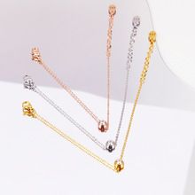 S1-304韩版时尚简约oL钻石裸钻单钻锆石手链彩金玫瑰金百搭女