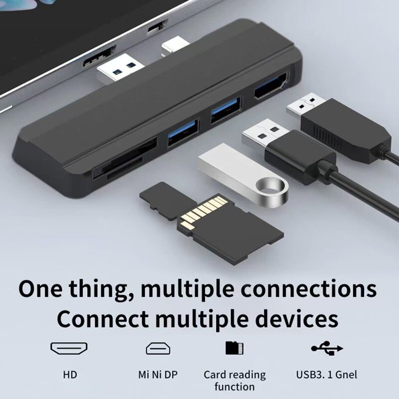 Suitable for Microsoft Surface Pro4/5/6 Laptop Converter Usb3.0Hdmi Docking Station Screen Projection