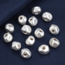 纯银配件999足银不规则隔珠配饰哑光3D硬银DIY手工串珠材料批发