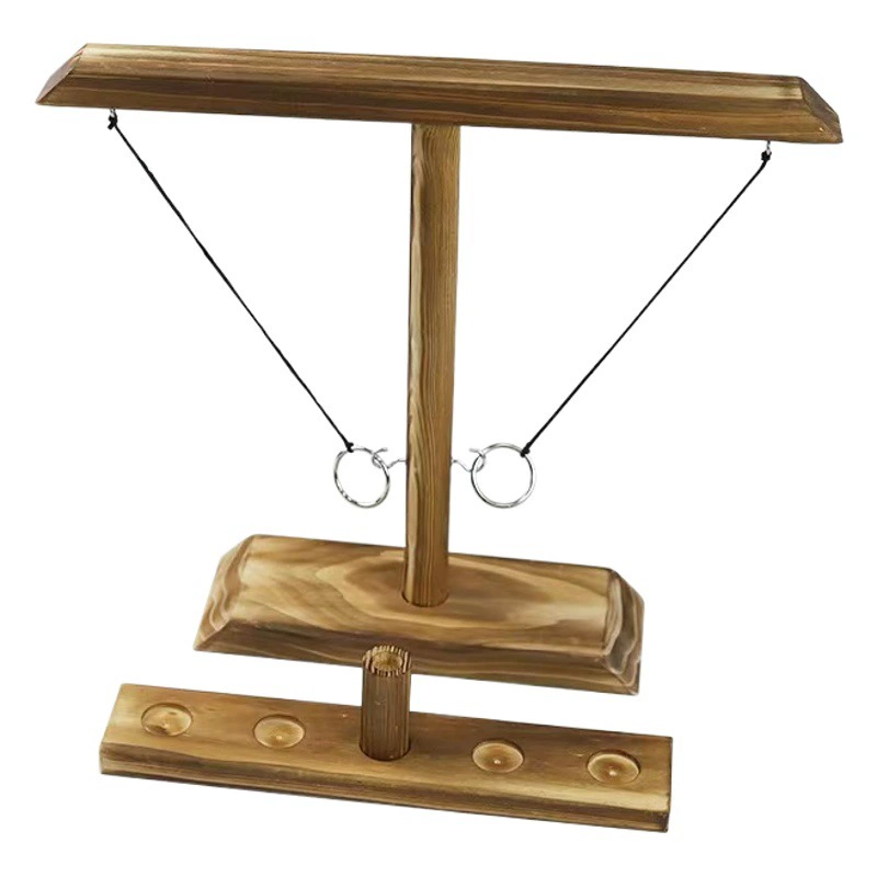 Ring Toss Games Бросок кольца игры Деревянная игрушка бар Семейный настольный крючок кольцо бросание