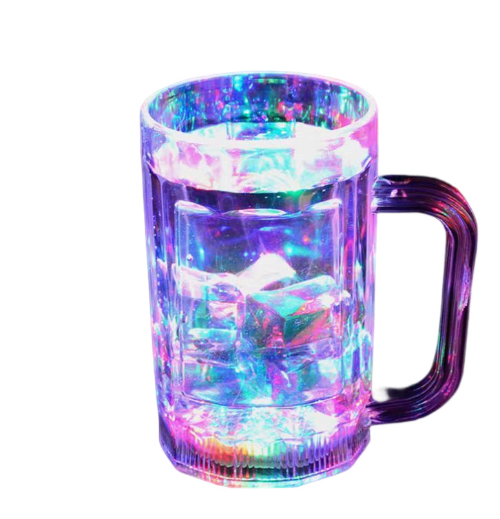 Colorido LED taza luminosa al verter agua, inducción piña taza KTV bar color cambiante cerveza taza de plástico transparente taza de agua