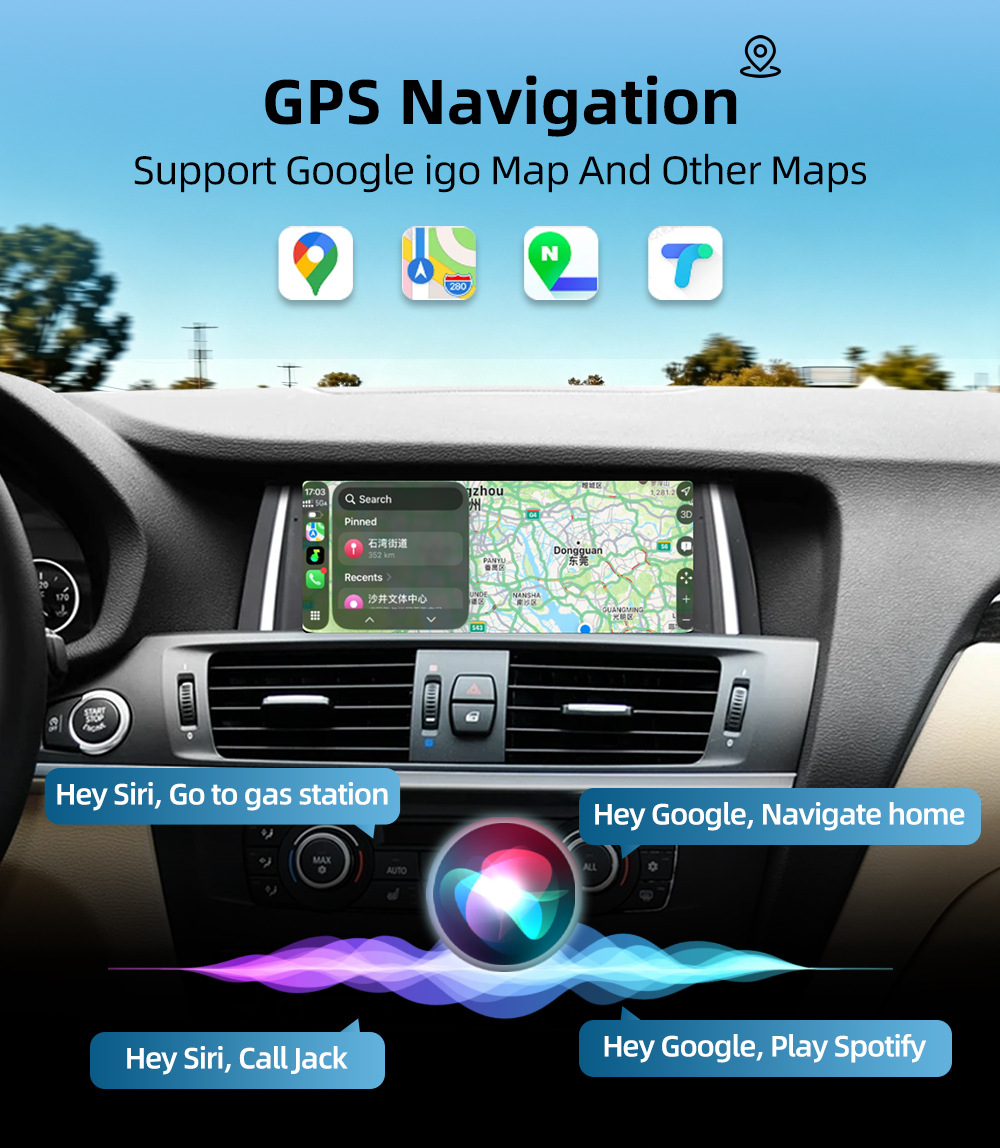 Car-Mounted Carplay Central Control Large Screen Suitable for Bmw X3 F25 X4 F26 2011-2017 Android Navigation