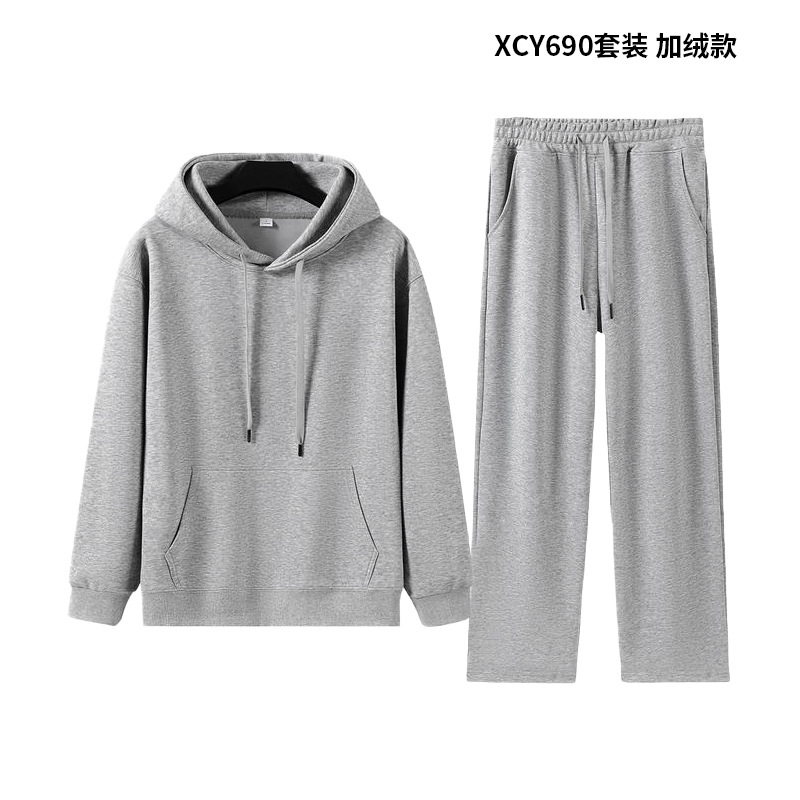 Otoño y invierno para correr ropa deportiva un conjunto completo de camisas con capuzas dos piezas personalizadas de hombres de otoño conjunto completo de combinación