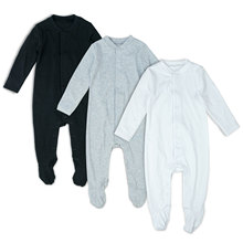 厂家批发婴儿连体衣长袖哈衣婴儿包屁连身爬服春夏睡衣婴幼儿童装