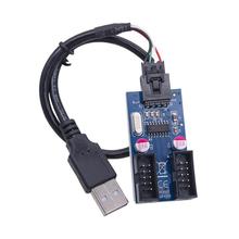 USB2.0 9�һ�ֶ��Uչ��̨ʽ�C����9pinһ�϶�����D�Ӿ�HUB����