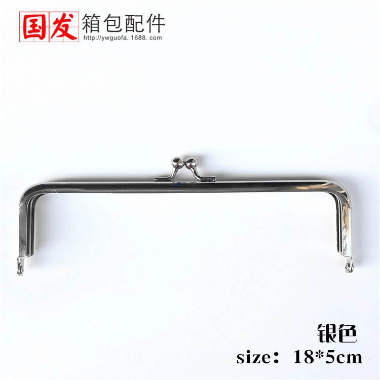 Para hacer productos: bisagra de bolso 14 16.5 18CM cuadrada pequeña máquina de pozo perforada sin agujero bolso de oro