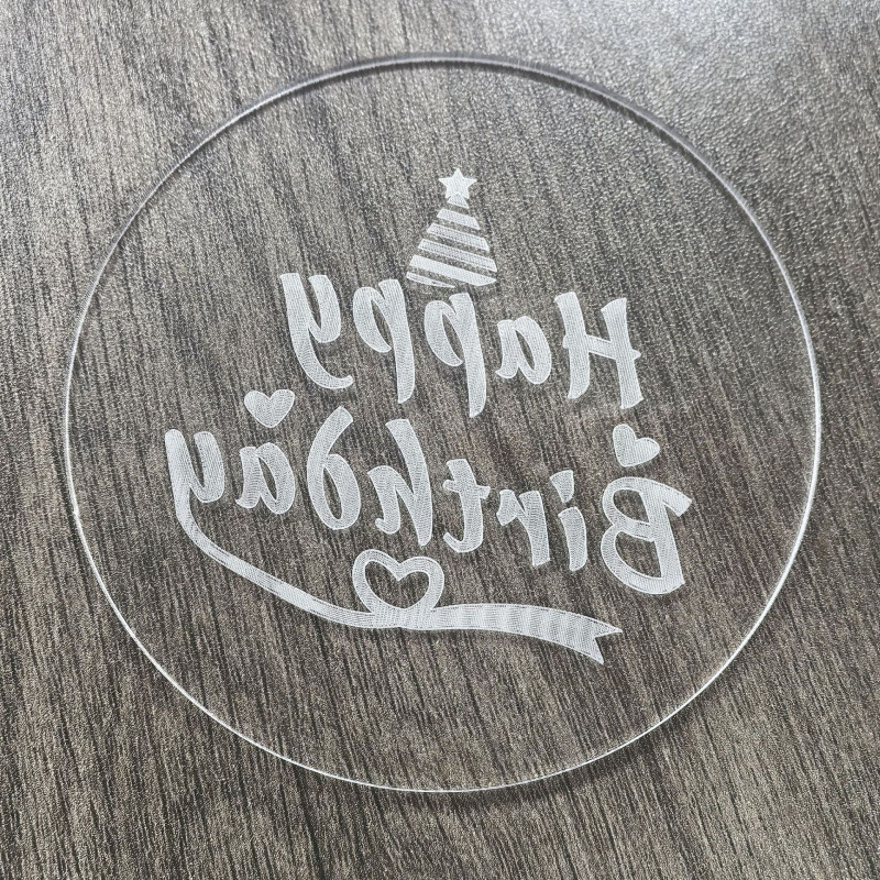 亚克力板透明圆片diy手工茶材料底座圆咕盘垫片可打孔做LOGO