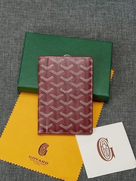 New Goyard Card Holder, Goyard Wallet with Print, Short Folding Card Holder, Coin Purse, Unisex Passport Holder, Same Style Bag