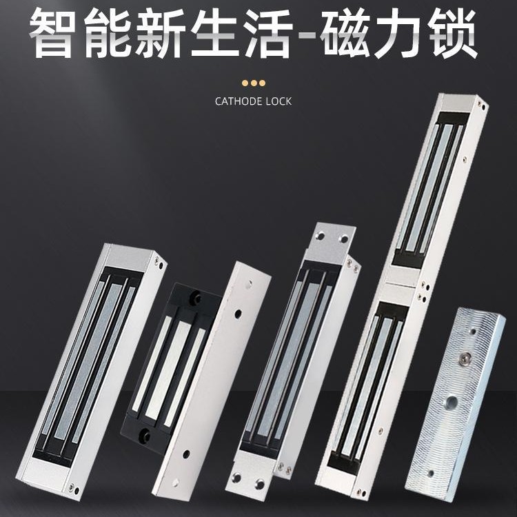 Cámara de control de acceso 60kg 180 cerradura electromagnética 280KG cerradura magnética 350 succión magnética 500 impermeable control electrónico de puerta simple y doble