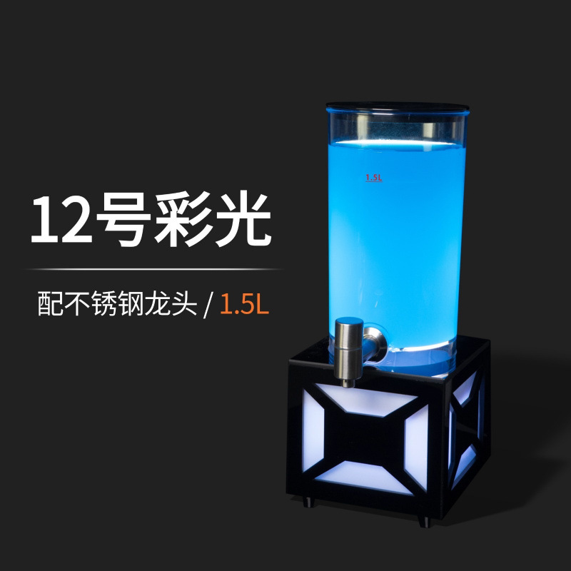 Xinyuan Cannon de cerveza de barril con grifo Contenedor de barril de Cola de 3L Cannon de barril luminoso Barra de barril de cerveza de red de 3 litros dedicado