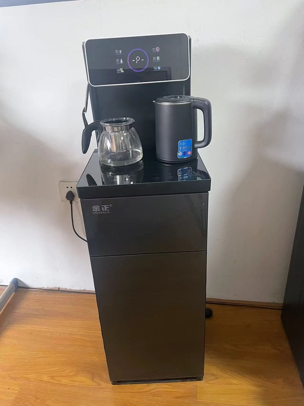 新型縦型茶バー機家庭用茶バー機家庭用縦型冷水機下にバケツを置くダブルポットの保温|undefined