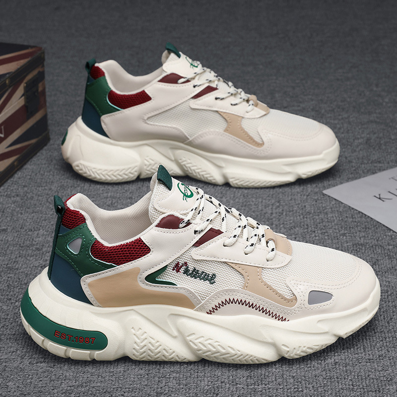 Zapatos de hombre invierno 2026 nuevos zapatos deportivos juveniles de carreras casuales aumentan la popularidad en línea de los zapatos de moda de papá para hombres