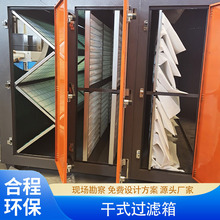 不锈钢干式过滤器初中高效活性炭过滤棉VOCs漆雾干湿过滤箱环保型