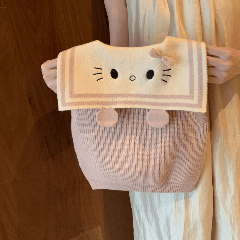 女童毛衣马甲秋装套装2025新款女宝宝洋气开衫外套打底裤两件套潮|undefined