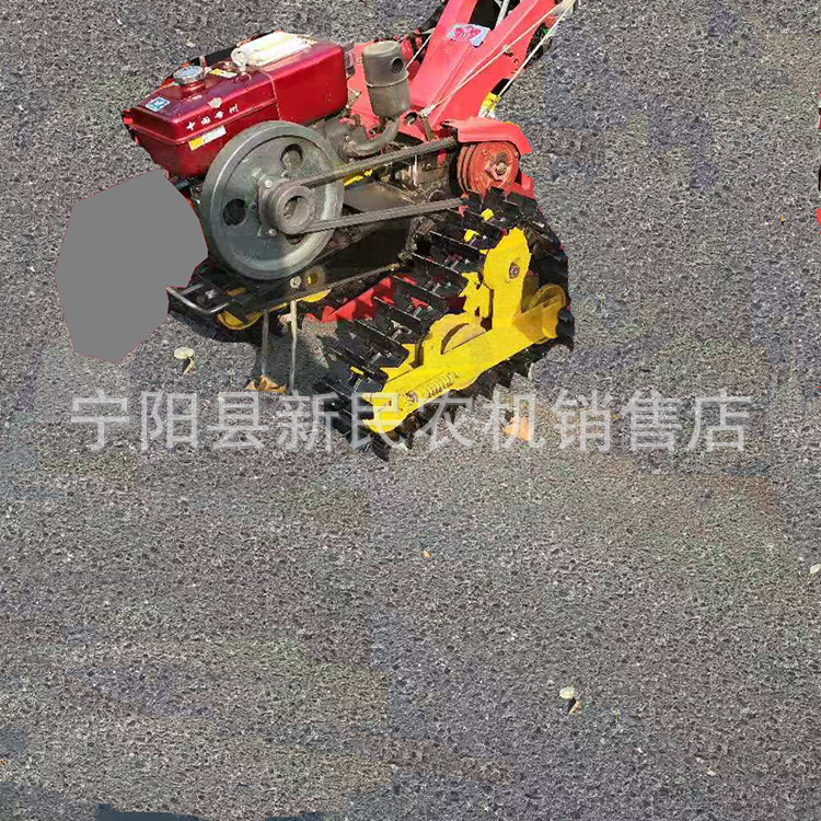 东北地区水田用链轨轮 履带式底盘水田雪地山坡可用履带轮子