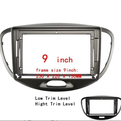 Applicable to 2012 Hyundai I-10 (9inch , High Configuration, Low Configuration) Central Control Navigation Frame and Audio Panel Frame