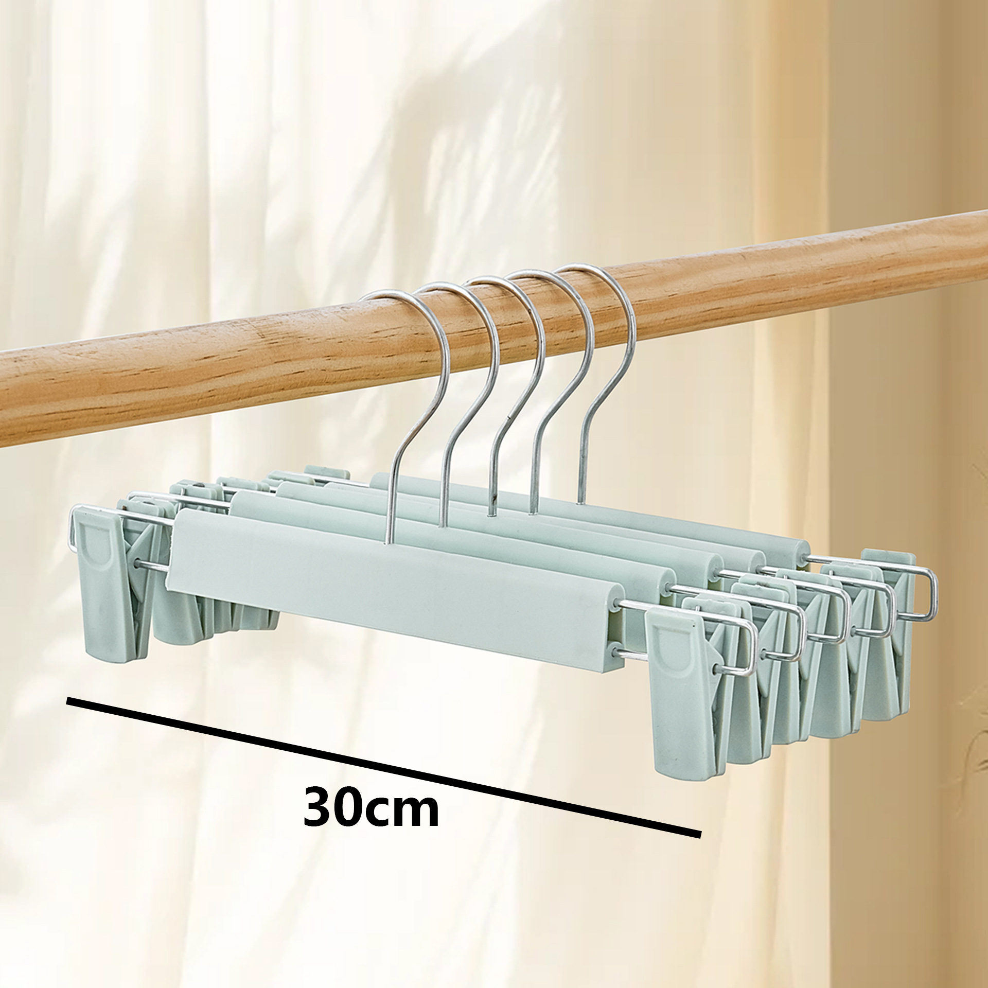 Fuerte sin costuras pantalones esmerilados clip de rack JK pantalones clip de ropa de secado hogar estudiante percha pantalones clip de plástico al por mayor